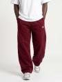Spodnie Dresowe Baggy Męskie Ciemne Czerwone Jigga Wear Logo Drawcord