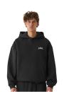 Bluza Z Kapturem Oversize Męska Czarna Lost Youth LY420 