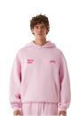 Bluza Z Kapturem Oversize Męska Różowa Lost Youth LY422 