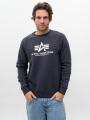 Bluza Bez Kaptura Męska Granatowa Alpha Industries Basic Big Logo